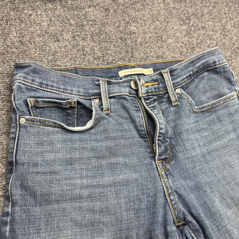 Levi's 311 Shaping Skinny Mid Rise Blue Denim Jeans